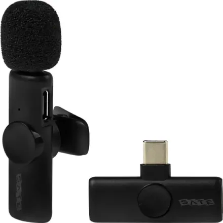 SATELLITE MICROFONO INALAMBRICO A-MK131 TIPO-C NEGRO