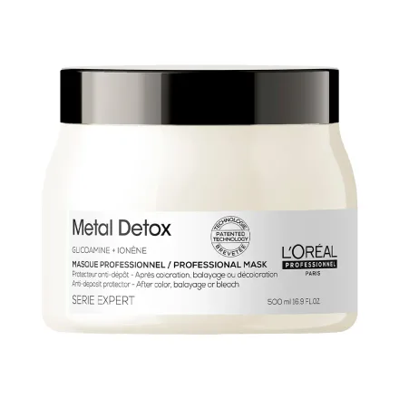 Mascara Capilar Loreal Metal Detox Mask 500ml
