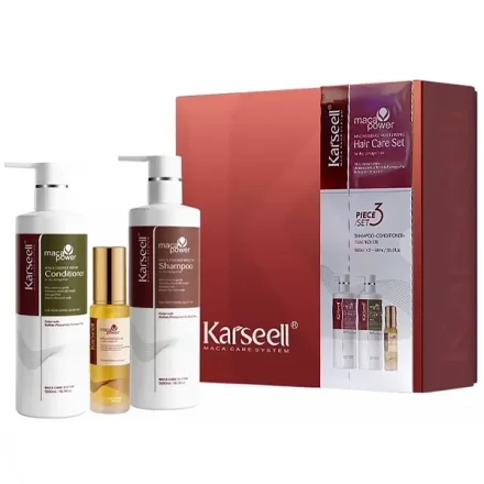 Shampoo Karseell Maca Essence Moisturizing Condicionador Oleo Capilar 500ml 50ml