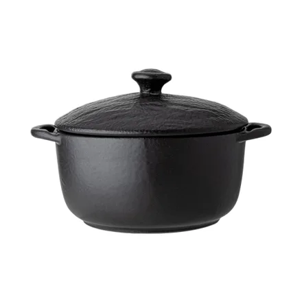 Olla Con Tapa Wilmax Slatestone Wl Negro 600ml