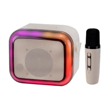 Speaker Ecopower Ep 2334 Karaoke Mic Aux Crema