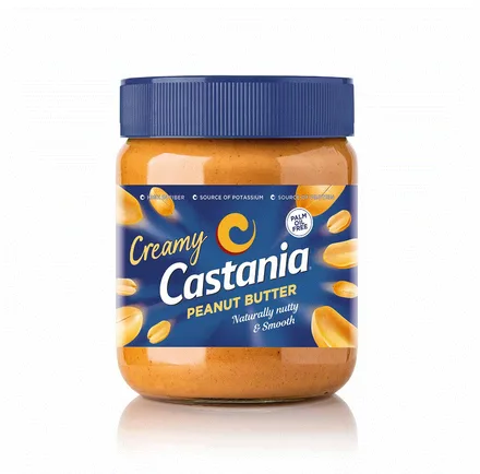 MANTEQUILLA DE CACAHUETE CREMOSO CASTANIA 360GR