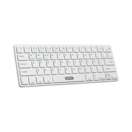 Teclado Mini Knup Kp Te109 Bluetooth White