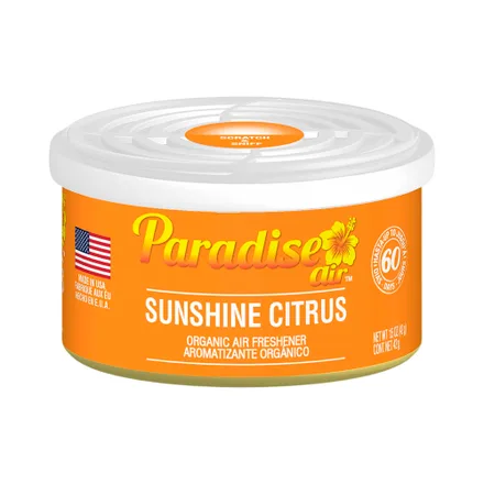 Ambientador Autos Paradise Org 0012 Can Sunshine Citrus