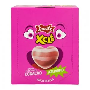 Chicletes Docile Cle Coracao Tutti Frutti Citrico 160g