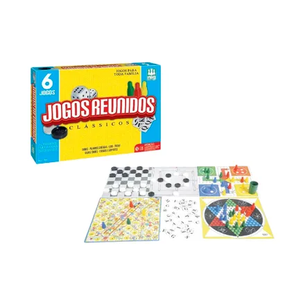 Juguete Mesa 6 Juegos Reunidos Clasicos Nig 1162