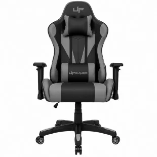 Cadeira Gamer Up Lt Series Bkgy 01 Pu Algodao Base Nylon Reclinavel Ate