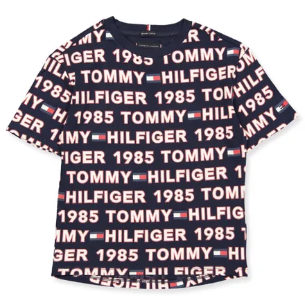 Camiseta Tommy Hilfiger Infantil Masculino 0GZ 01 06 Allover 02