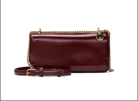 VICTORIA'S SECRET CARTERA VINO C/CADENA DORADO