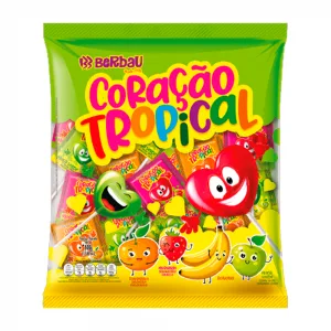Pirulito Berbau Coracao Tropical 800g