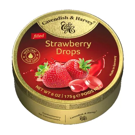 Caramelo Strawberry Drops 175g