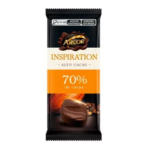 Barra Chocolate Arcor Inspiration 70 Cacau 80g