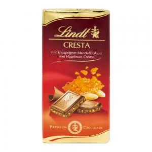 Barra Chocolate Lindt Ao Leite Crocante Cresta 100g