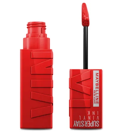 Batom Maybelline Superstay Vinyl Ink Hot N25