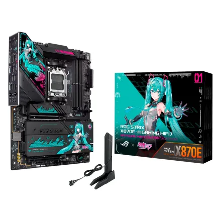 Placa Mae Rog Strix Gaming Hatsune Miku Ddr 5 Socket AM5 Chipset Atx