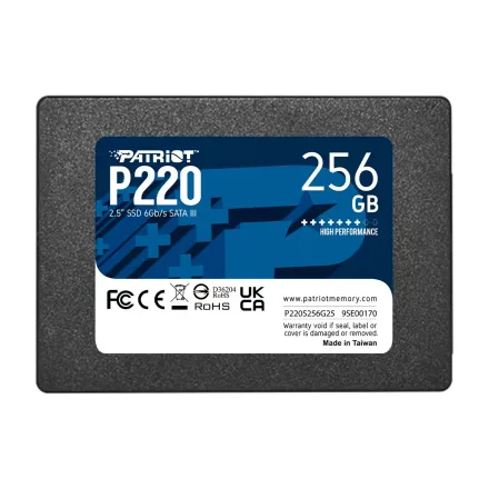 Patriot P220 Sata 3 256GB