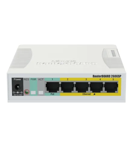 Mikrotik Switch 4P 1S Gb Poe