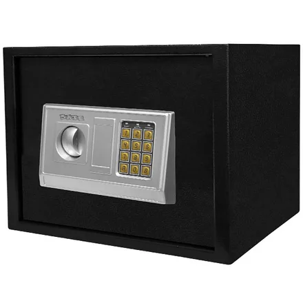 Cofre Electrónico Sate A-CF1701 de 4.6 Litros/3Llaves - Negro