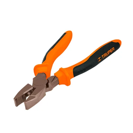 Pinza Truper Universal Electricista 8 Acabado Niquelado Mango Goma