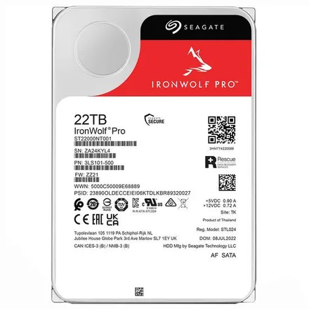 Interno Seagate Iron Wolf Pro 22TB