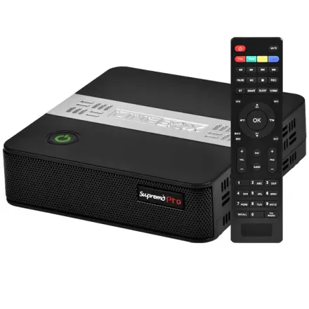 Receptor FTA Cinebox Supremo Pro com Wi-Fi - Preto