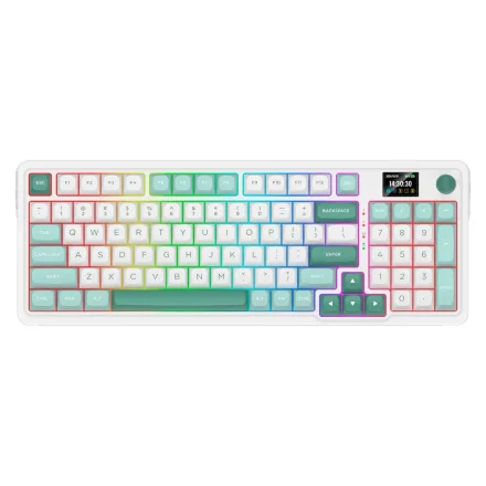 Teclado Gamer Redragon Galatin Pro K719WGB RGB Sem Fio - Branco