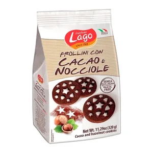 Biscoito Italiano Frollini Gastone Lago Con Cacau Avela 320g