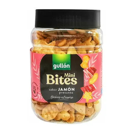 GALLETAS GULLON MINI BITES SABOR JAMÓN 250GR