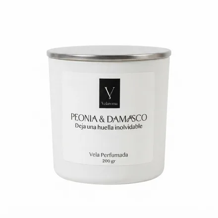 VELAROMA VELA AROMATICA PEONÍA & DAMASCO 200GR NEW