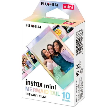 Fuji Instax 10 Pack Film Mini Mermaid Tail