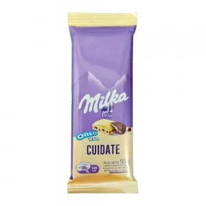 Barra Chocolate Milka Recheado Oreo 55g