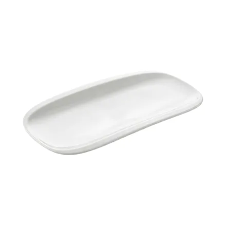 Bandeja De Porcelana Life Home Ov 101048 35 Cm Blanco