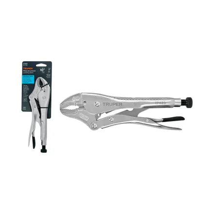 Alicate Presion Mandibula Curva Truper 50mm