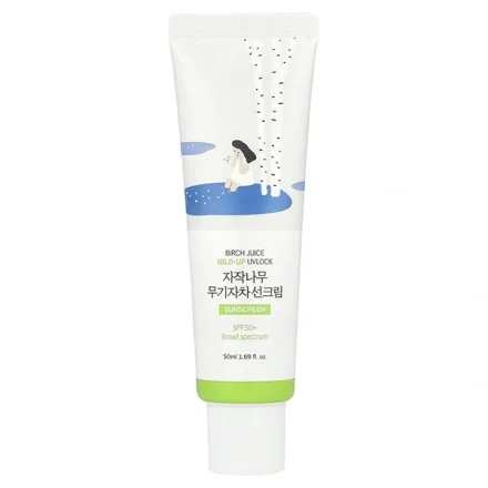 Protetor Solar Round Lab Birch Juice Mild Up Uvlock Spf 50 Plus 50ml