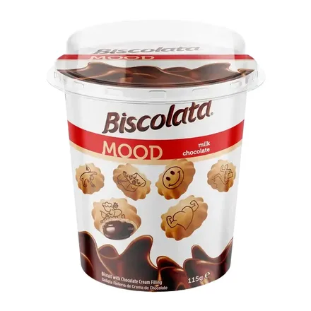 BISCOLATA MOOD GALLETA RELLENO CHOCOLATE 115GR