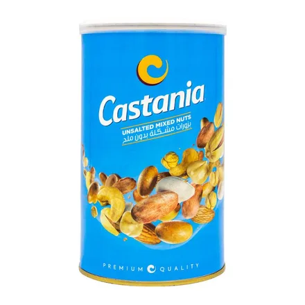 CASTANIA UNSALTED MIXED NUTS LATA 400GR