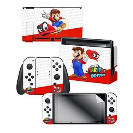 Adesivo Nintendo Switch Mario Odyssey Skin 3 Adesivos