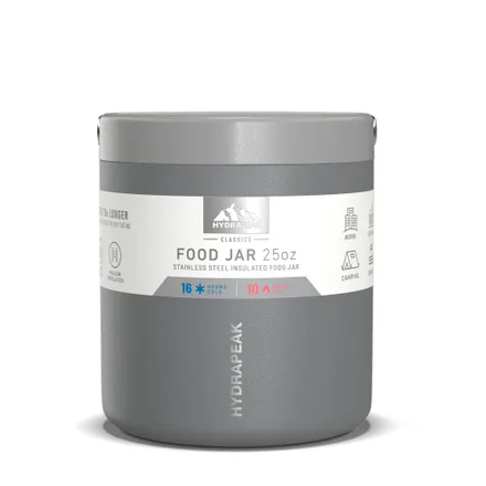 Marmita Termica Hydrapeak Hp Jar 32 Cinza 739ml