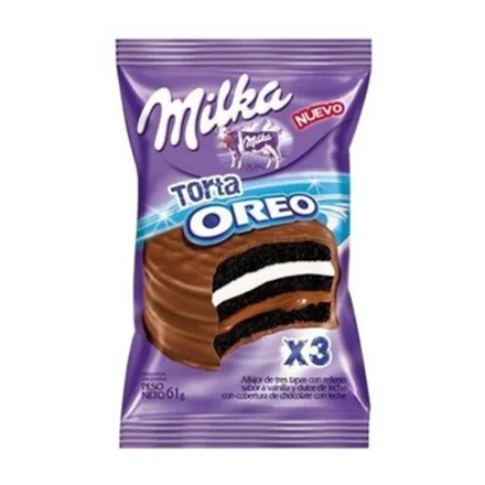 Alfajores Milka X3 Torta Oreo 61g