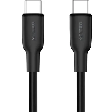 Cable Argom ARG-CB-0070BK A00633 Type-C/Typo-C 1.8 Metros/65W - Negro