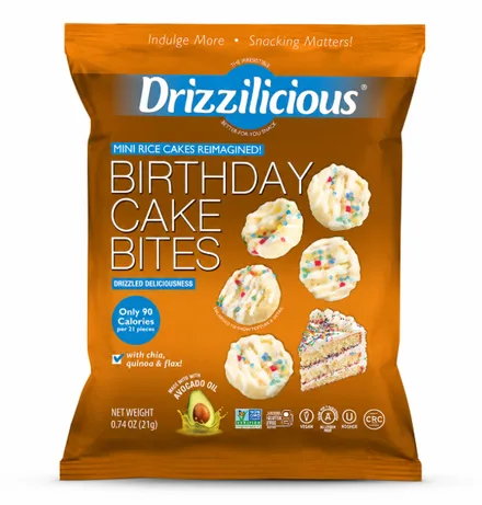 Drizzilicious Mini Rice Cakes Bday Cake 21g