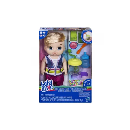 Boneca Hasbro Baby Alive Papinha Divertida Menino Loiro – E0635
