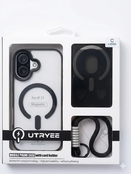 Covers Capa Utryee Magnetico iPhone 17 Tarjetero Colgante Varios