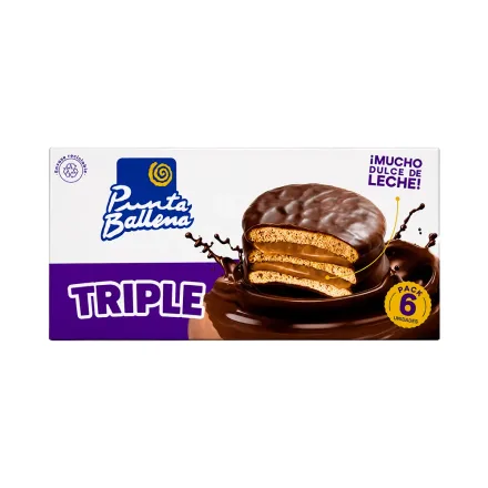 Alfajor Punto Ballena Triple 6 60g