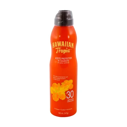 Bronceador Hawaiian Tropic Aceite Zanahoria Spf 30 180ml