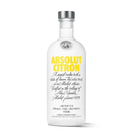 Vodka Absolut Citron 40 Litros