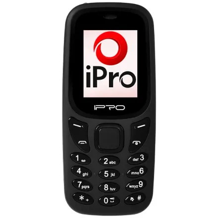 Celular IPRO A21mini Dual SIM Tela de 1.8" Câmera VGA Rádio FM - Preto