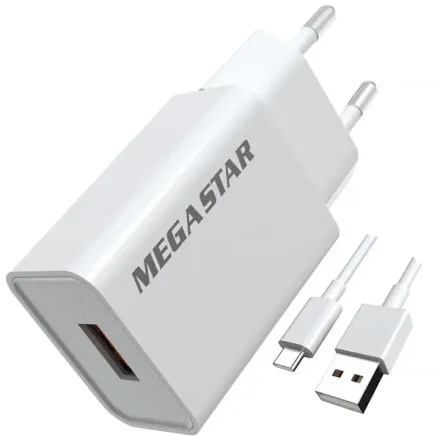 Carregador Megastar 10 Watts Cabo