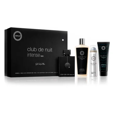 Kit Perfume Armaf Club de Nuit Intense Eau de Toilette Masculino + Desodorante + Shampoo + Body Spray