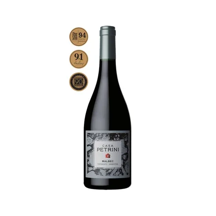 Vino Argentino Tinto Casa Petrini Malbec 750ml